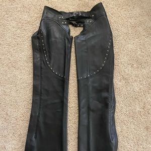 Leather Motorcycle Chaps